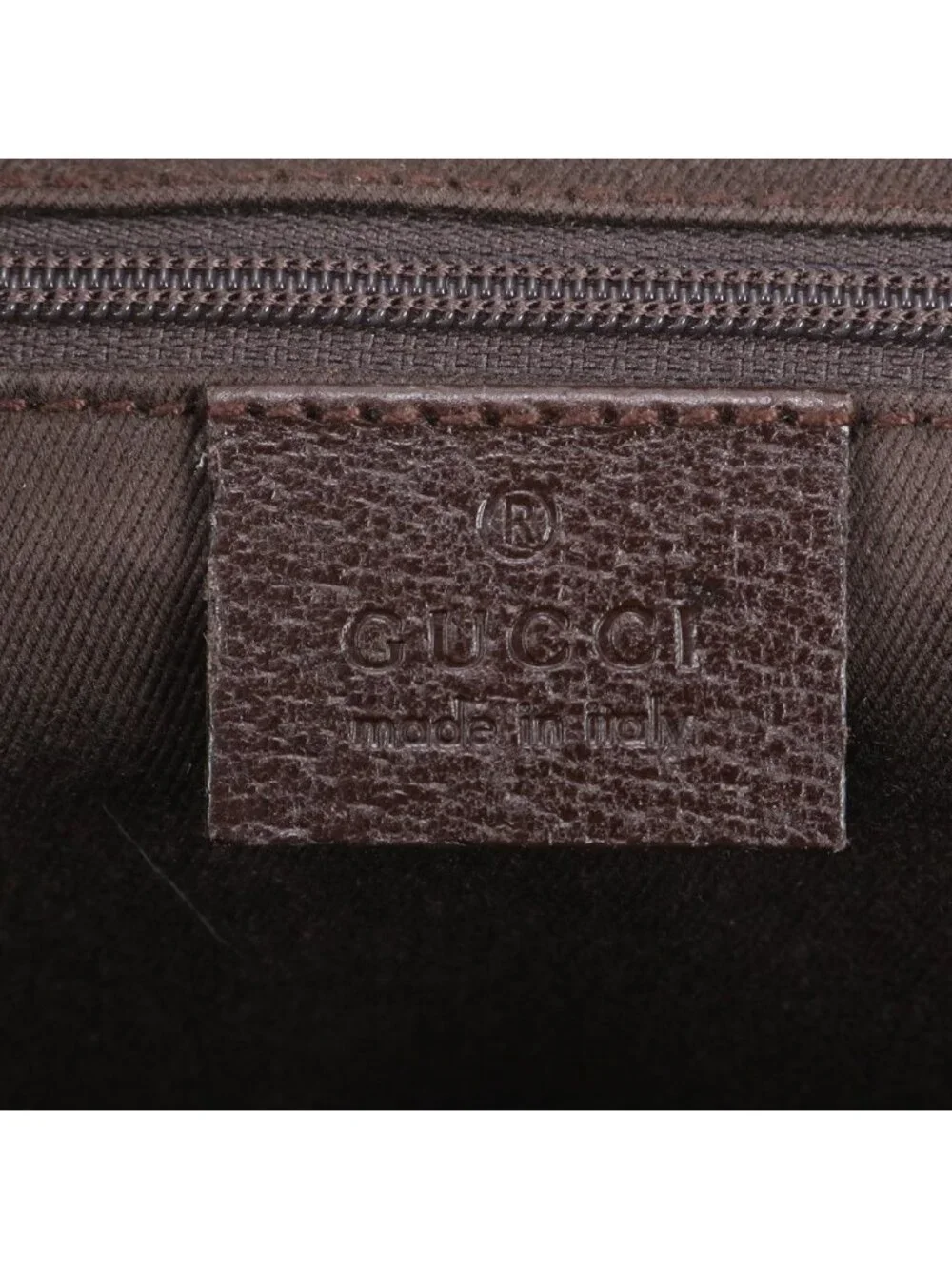 Gucci GG Canvas Mini Boston Leather Handbag Tote Brown